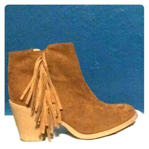 Brown Suede Ankle Boots